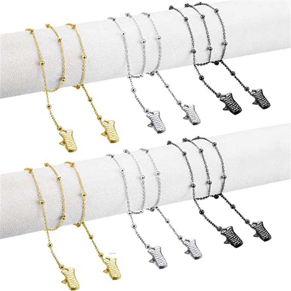 Beaded With Alligator Clips Mask Holder Glasses Chain Necklace Strap Mask Lanyards Ear Saver Holder