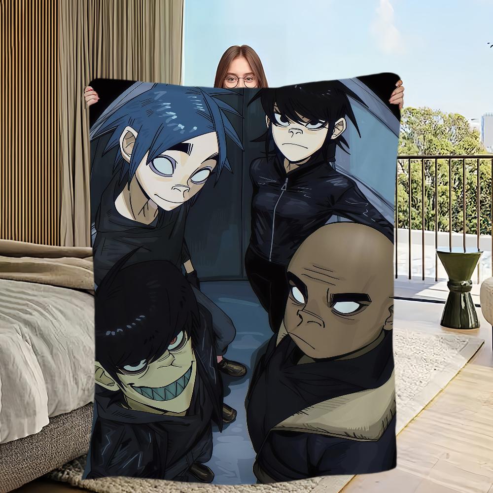 Singer Rock G-Gorillaz Blanket Flannel warm comfort soft plush blanket For Picnic Beds Sofas Homes And Bedrooms