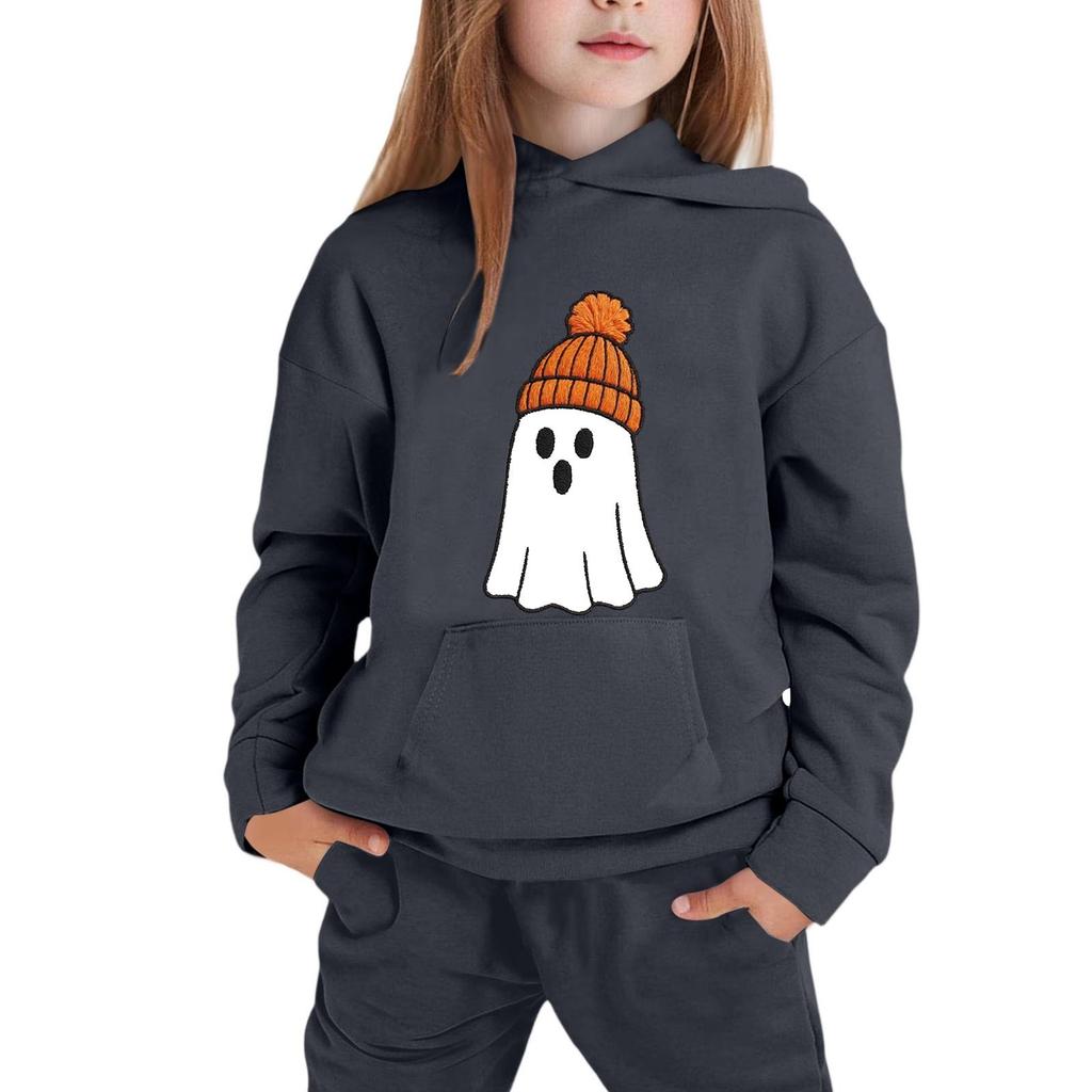 Children's Hoodie with Halloween Print for Casual Wear