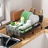 Retractable Kitchen Dish Drain Rack Countertop Multifunctional Tableware Storage Basket Sink Dish Storage Rack