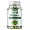 Capsule molli di olio di origano ad alta concentrazione, 6000 mg di estratti vegetali naturali, delicate e facilmente assorbibili, adatte sia per uomini che per donne.
