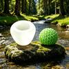 Diamond Pattern Sphere Candle Silicone Mold for Handmade Candle Making Flexible Non-Stick Durable Craft Mold for Round Shaped Candle Creation
