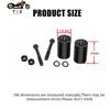 TDZ A Pair Black 2'' Inch Rise Handlebar Risers Extension For Harley 1-1/4'' Handlebars Black Motorcycle Spacers