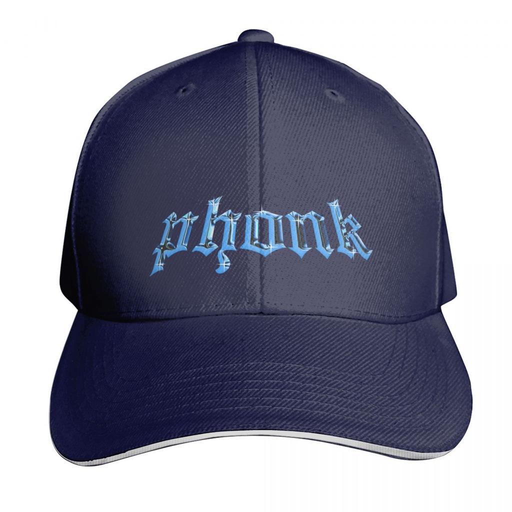 Phonk Baseball Cap Cotton Twill Breathable Contrast Two Tone Brim Snapback Flat Bill
