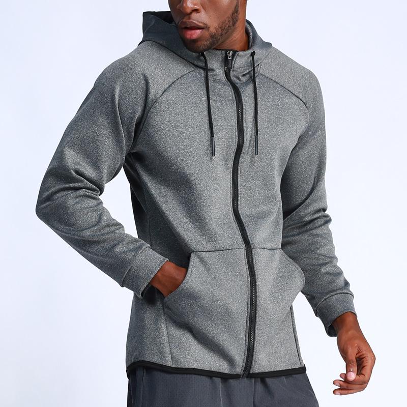 Men's Solid Zipper Hoodie & Long Pants Two-Piece Set (2024)
