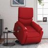 VidaXL Electric Massage Recliner Red Faux Leather 3204912