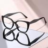 New Model Chic Cat-Eye Glasses: Transparent Frame with Two-Tone Accents, Fashion Eyewear for Women