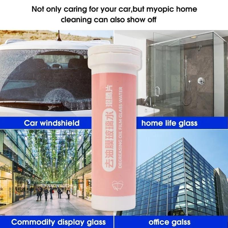 Car Windshield Glass Cleaner Solid Effervescent Tablets Car Concentrated Glass Water Universal Automobile Wiper Spray Cleaner