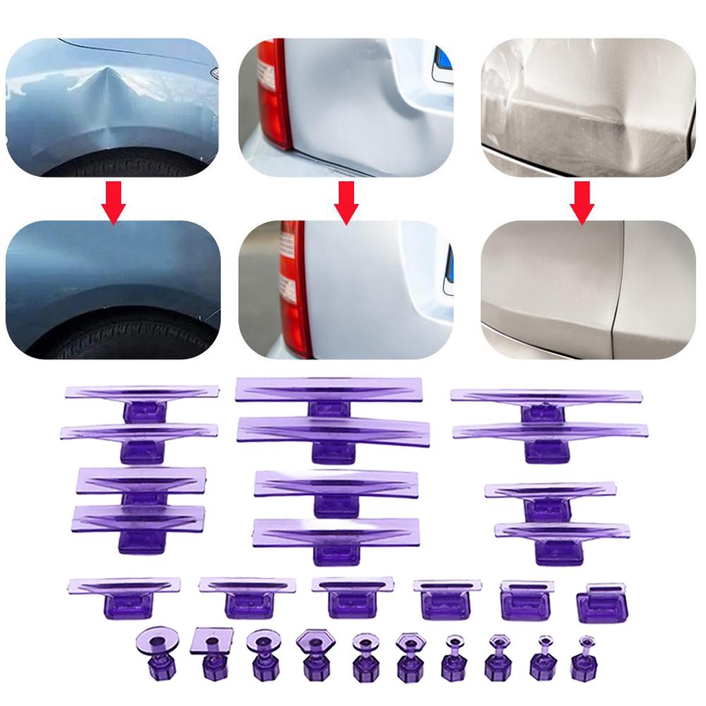 28Pcs Glue Tabs Dent Lifter Tools Dent Puller Removal Tool For Auto Paintless Dent Repair Glue Tabs For Car Body