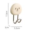 Funny Cartoon Expression Wall Mounted Hook Stable Wear Resistant Wall Hanger For Bathroom Kitchen