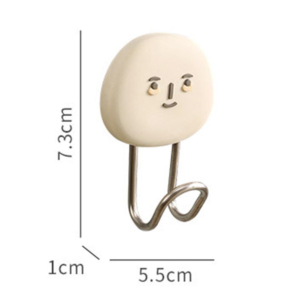 Wandhaken mit lustigem Cartoon-Ausdruck, stabil, verschleißfest, für Badezimmer und Küche