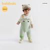 Balabala Infant Faux Two-Piece Long Sleeve Bodysuit Romper