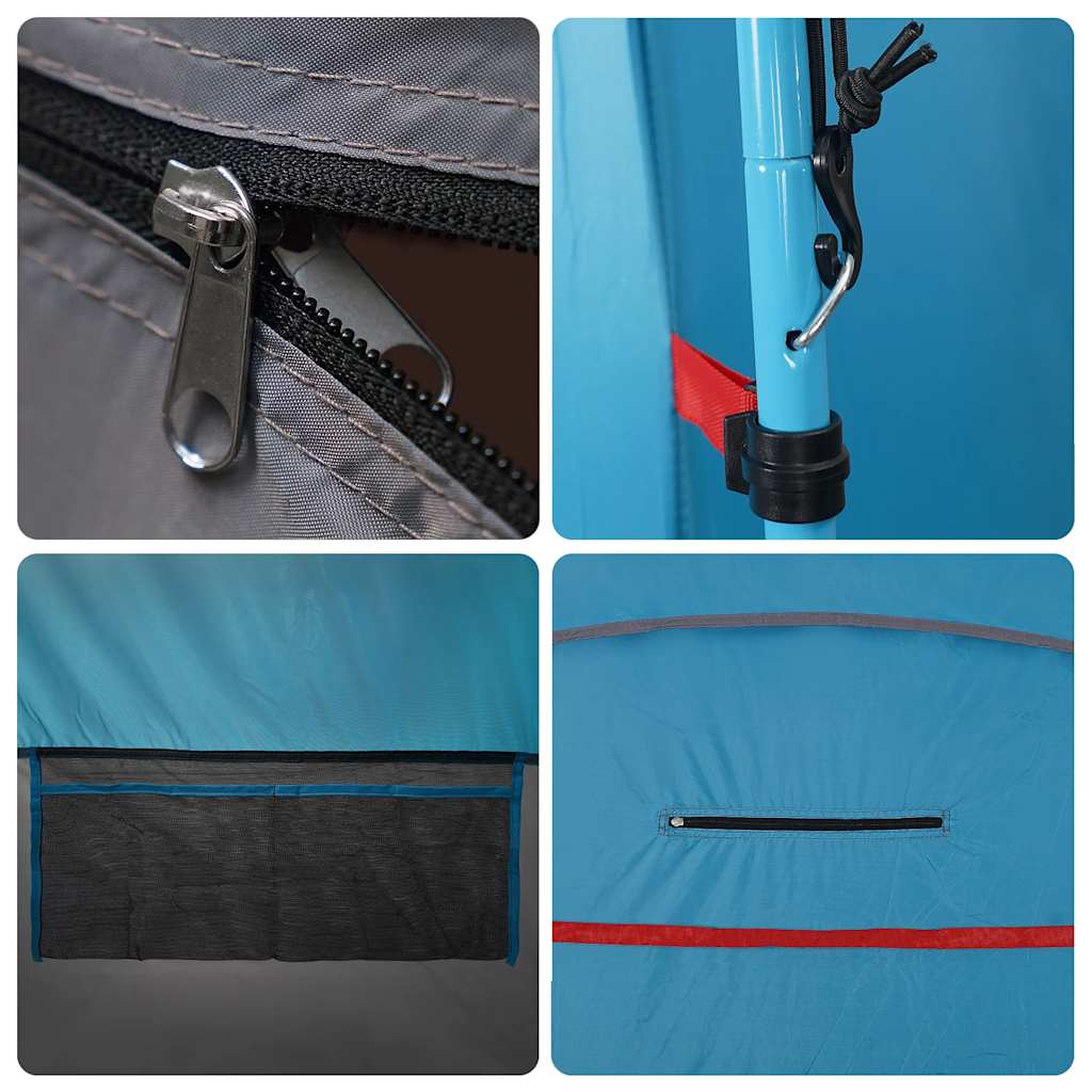 Portable Toilet Tent Blue Waterproof