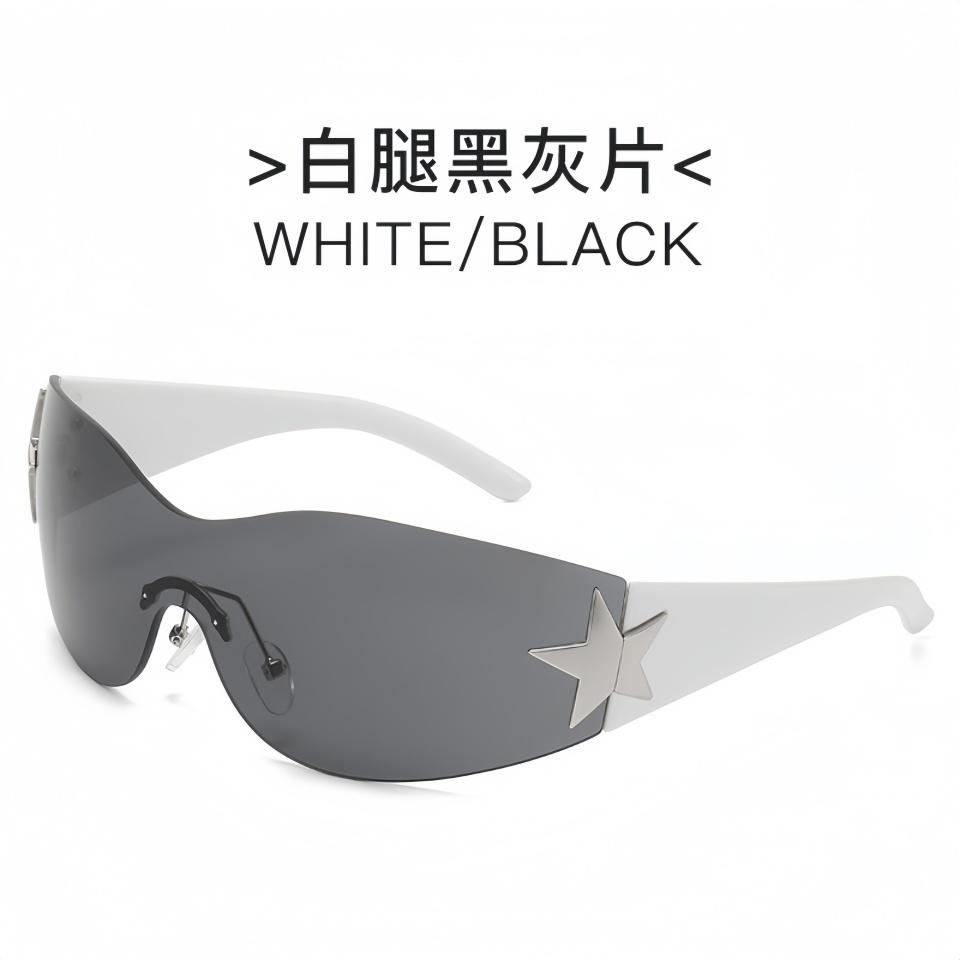 Luxurious Exquisite Borderless Design Frame Unique Star Hinge Inlay Design Unisex Outdoor Shopping Decoration Party Sunglasses