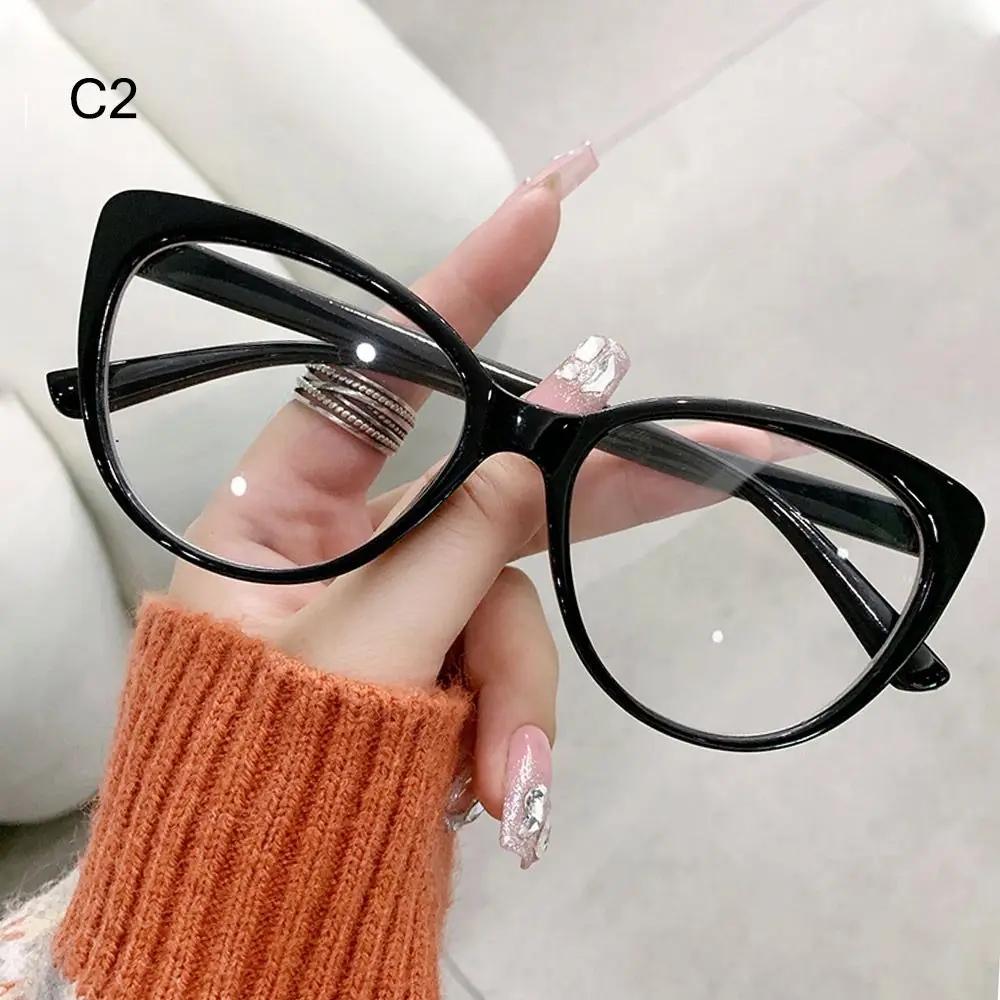 

Blue Light Blocking Glasses Retro Style UV400 Plain Glasses Optical Eyeglass Frame for Women Men