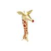 Adorable Japanese Giraffe Brooch: Trendy Lapel Pin for Sweaters and Suits