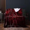 1PC Throw Vintage Red Rose Pattern Flannel Blanket for Couch Bed Sofa Warm Blankets Perfect Festival Gifts Love Beautiful Flower