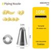 Korean Style Baking Tool Set: 304 Piping Tips for Medium Cakes, Puffs, Cookies & Biscuits