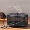 Portable Retro Round Iron Incense Burners Mosquito Coil Holder Fireproof Home Decor Outdoor Camping Garden Incense Accessories