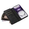 For Oppo Reno12 5G (Global) Leather Case with Strap Zipper 9 Card Slot Phone Cover Stand