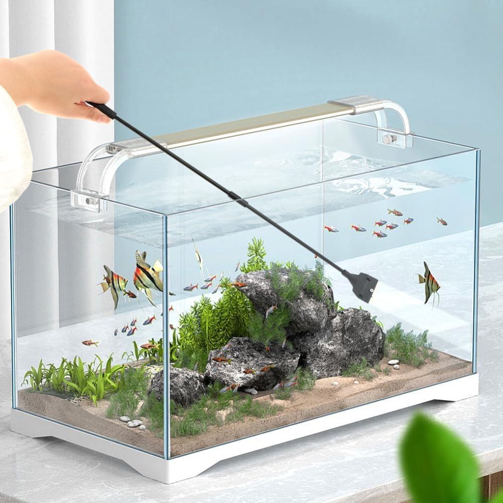 Aquarium Cleaning Tool Fish Tank Flat Sand Algae Removal Dual-use Glass Algae Removal Scraper Household Cleaning Supplies Tool