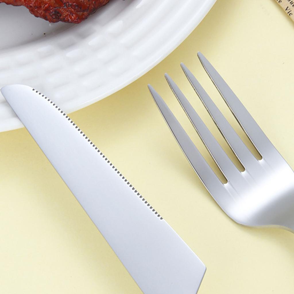 Flatware Cutlery Set Spoons Forks Knifes Utensils Tableware Sets with Ceramic Pearl Handles for Home Restaurant Hotel