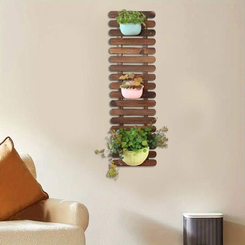 1/2/3pcs Solid Wood Flower Frame For Indoor Outdoor Plants Large Planters Rack Bohemian 30x30cm