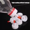10Pcs Plastic Bottle Cap Tip Conversion Head 28mm Universal Squeeze Bottles Replacement Caps Leak Proof Bottle Sealing Cap