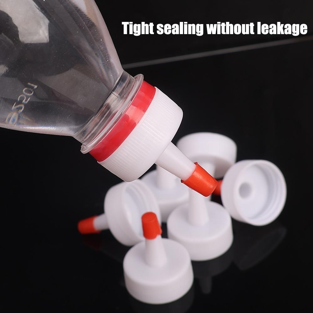 10Pcs Plastic Bottle Cap Tip Conversion Head 28mm Universal Squeeze Bottles Replacement Caps Leak Proof Bottle Sealing Cap
