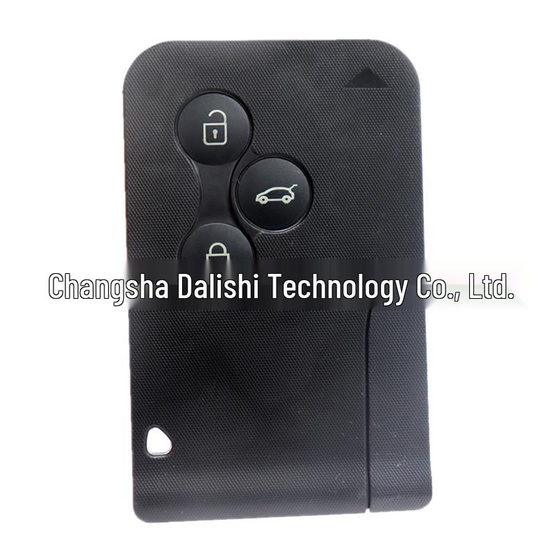 Renault Megane 3-Button Key Shell with Small Key, No Logo