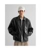 8seconds Faux Leather Topstitch Blouson Black