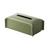 PU Leather Tissue Box Rectangular Paper Towel Container Elegant Tissues Storage Case Refillable Napkin Dispenser