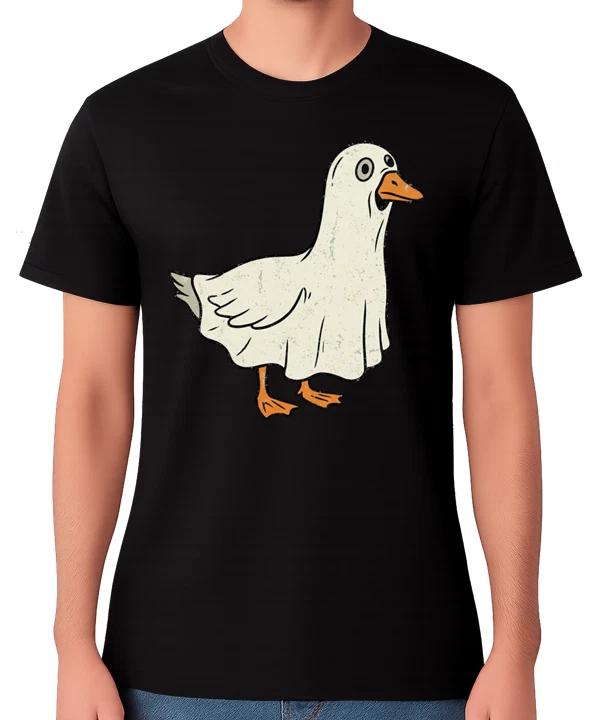 Silly Goose T-Shirt Funny Cartoon Duck Bird Humour Graphic Gift Unisex Tee L