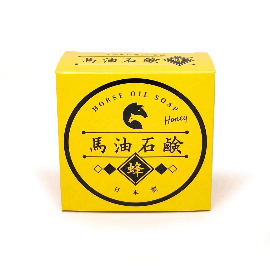 Plus Four Planning Handmade Horse Oil Soap 90g domestic horse cold process for dry and sensitive made in Japan (Honey) / 100% oil, 45% soap, method,