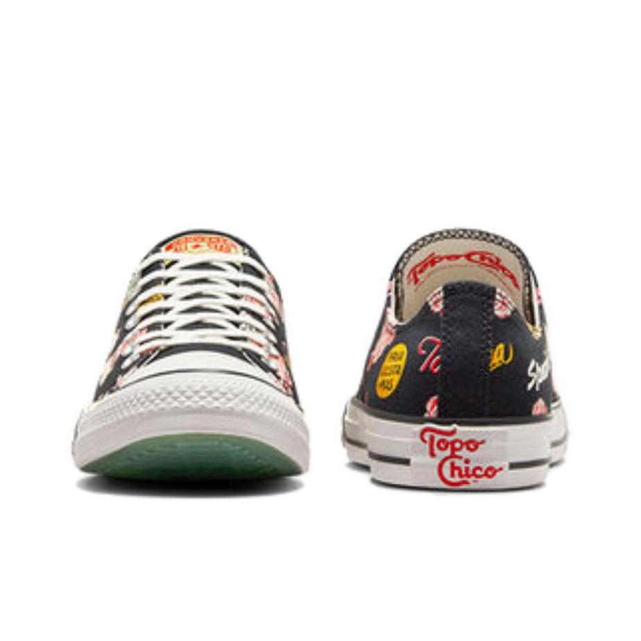 Topo Chico X Marka27 X Converse Chuck Taylor All Star Low Topo Chico Bottle Men Sneakers Black White Red A10455C