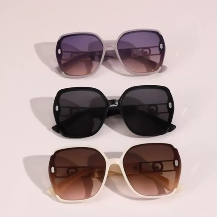 New G home women's high-end glasses UV-proof sunglasses large frame round face thin sunscreen sunglasses