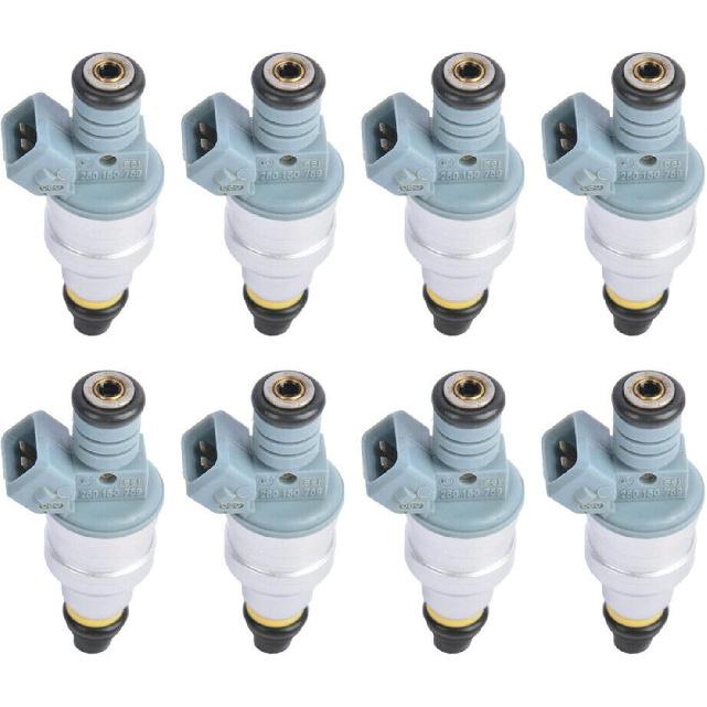 8Pcs Fuel Injectors Set Compatible with 1988-1991 Compatible Withd 7.5L V8 460 Compatible with Bosch 0280150759
