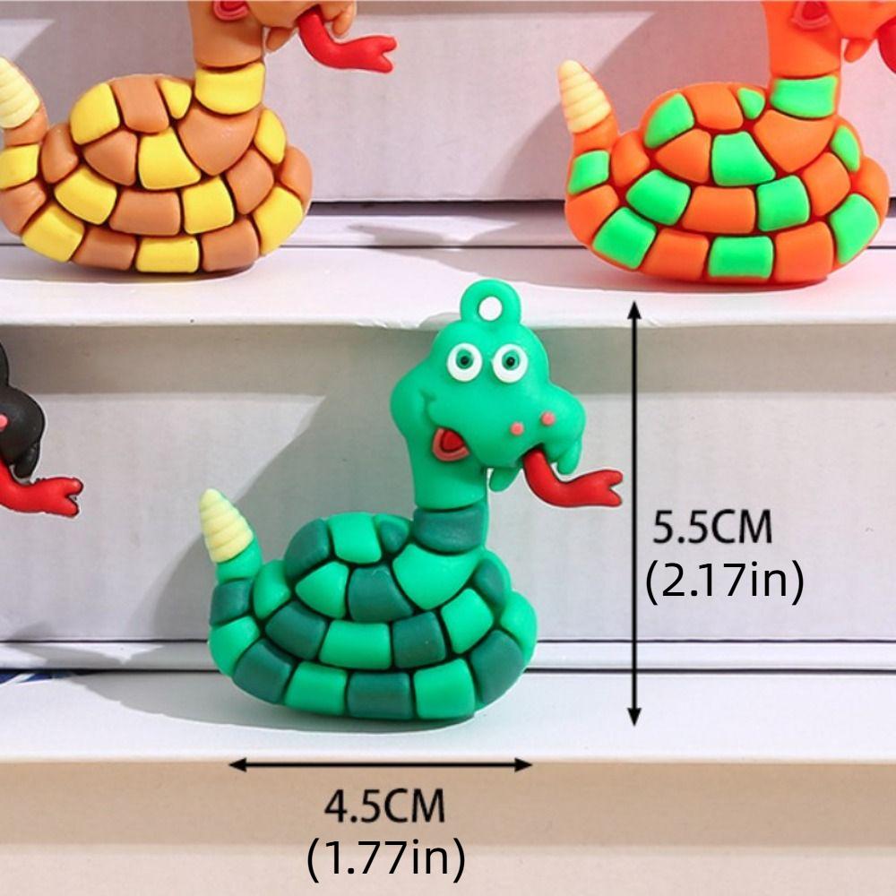 10PCS Spring Festival Snake Ornament 2025 New Year Snake Charms Cute Snake Pendant Decorations