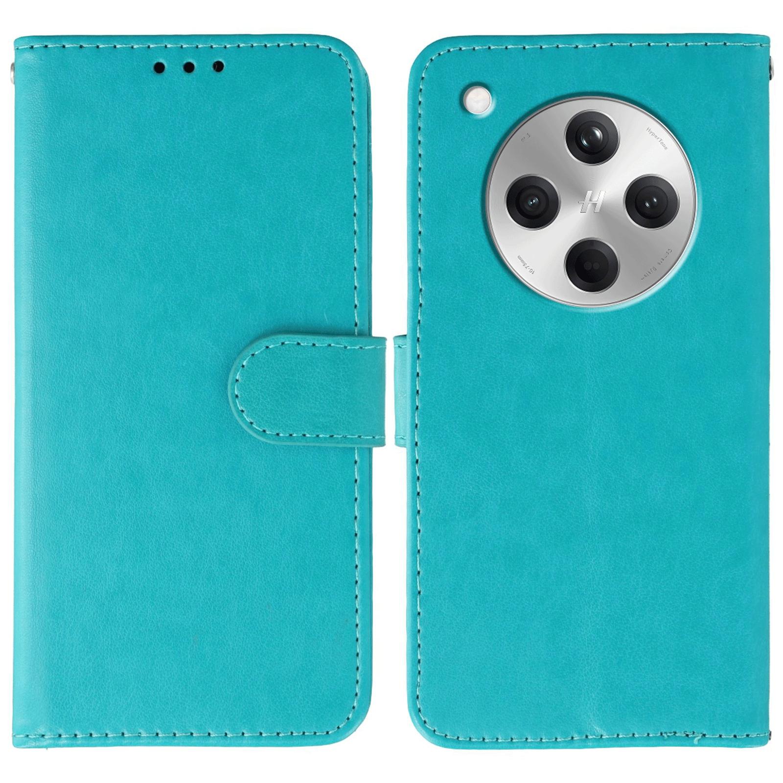 

For Oppo Find X8 5G Case PU Leather Flip Wallet Phone Cover with Strap Blue