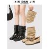 Spot Version Removable Two-Wear Ballet Boots Women'S Sports Small Leather Boots Fashion Stacking Boots Martin Boots