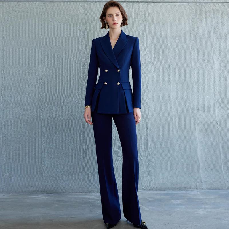 

Professional Slimming Blue Suit for Spring & Autumn - Stylish OL Workwear S