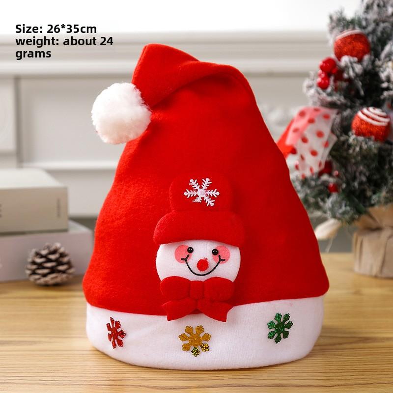 Christmas Decorations Christmas Hat Santa Claus Lamp Non-woven Hat Christmas Gift