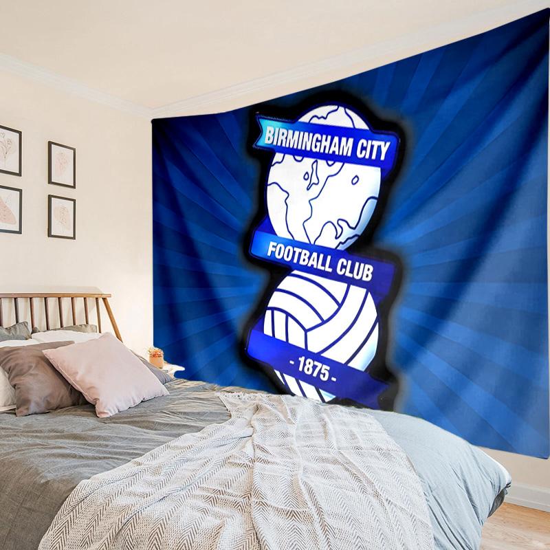 1PC Birmingham City Football Club Tapestry Hanging for Bedroom,Livingroom, Playroom,Decor Art Room Wall Tapestry Holiday and Birthday Gifts