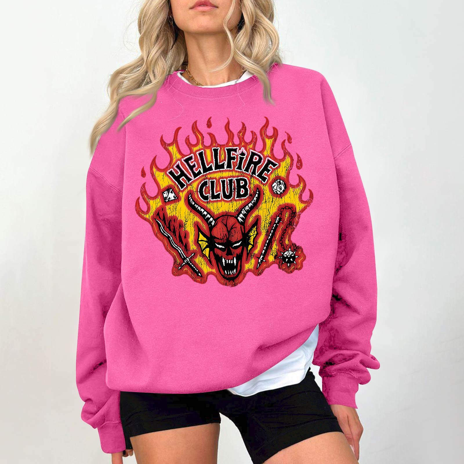 

Women s Fashionable And Casual Long Sleeve Round Neck Printed Sweatshirt XXL