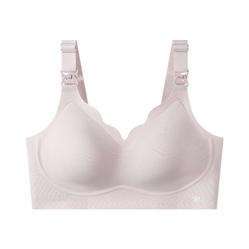 Nursing underwear Women's vest type maternity bra Liquid foundation underwear gather anti-sagging postpartum feeding bra cover