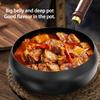 Household Small Flat Bottom Frying Pan Handmade Forging Big Belly Pot Uncoated NON-STICK PANKitchen Gas Stove Universal Pan