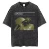 Hip Hop Nostálgico Deftones Hombres Mujeres Verano Oversize Camiseta Lavada Algodón Vintage Tendencia Camisetas Streetwear Tops Manga Corta