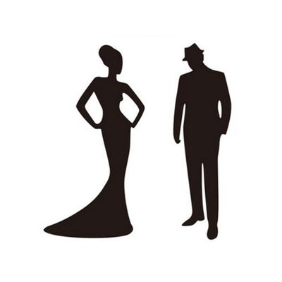 Damen Herren Silhouette Aufkleber Badezimmer Toilette Tür Aufkleber Wasserfest DIY