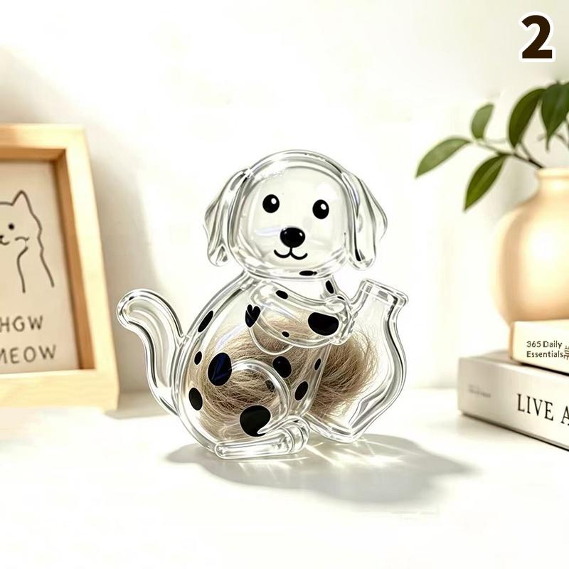 Transparent Cat Hair Storage Refrigerator Magnets Pet Fur Keepsake Capsule Diy Souvenirs Cat Whiskers Collector Fridge Magnet