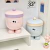 Big Eyes Cartoon Desktop Trash Can Home Desktop Mini Storage Bins